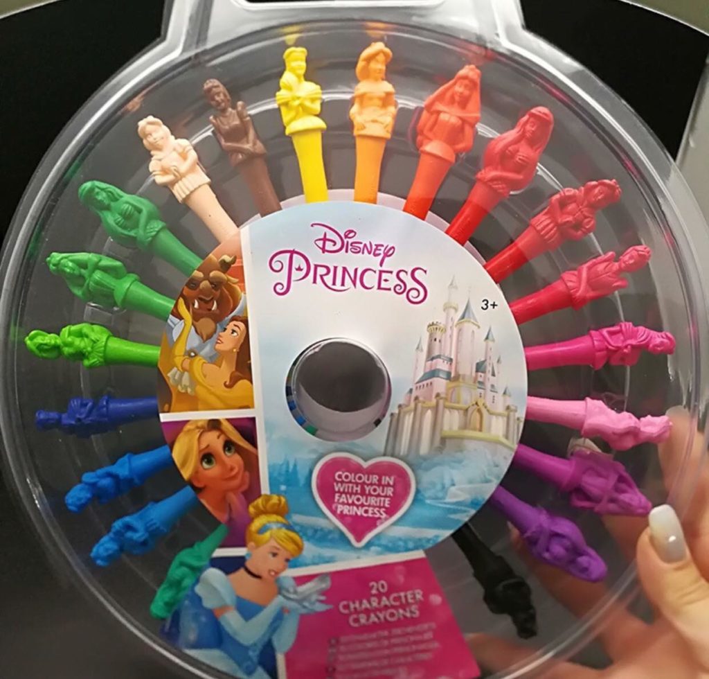 Bút sáp màu disney công chúa
