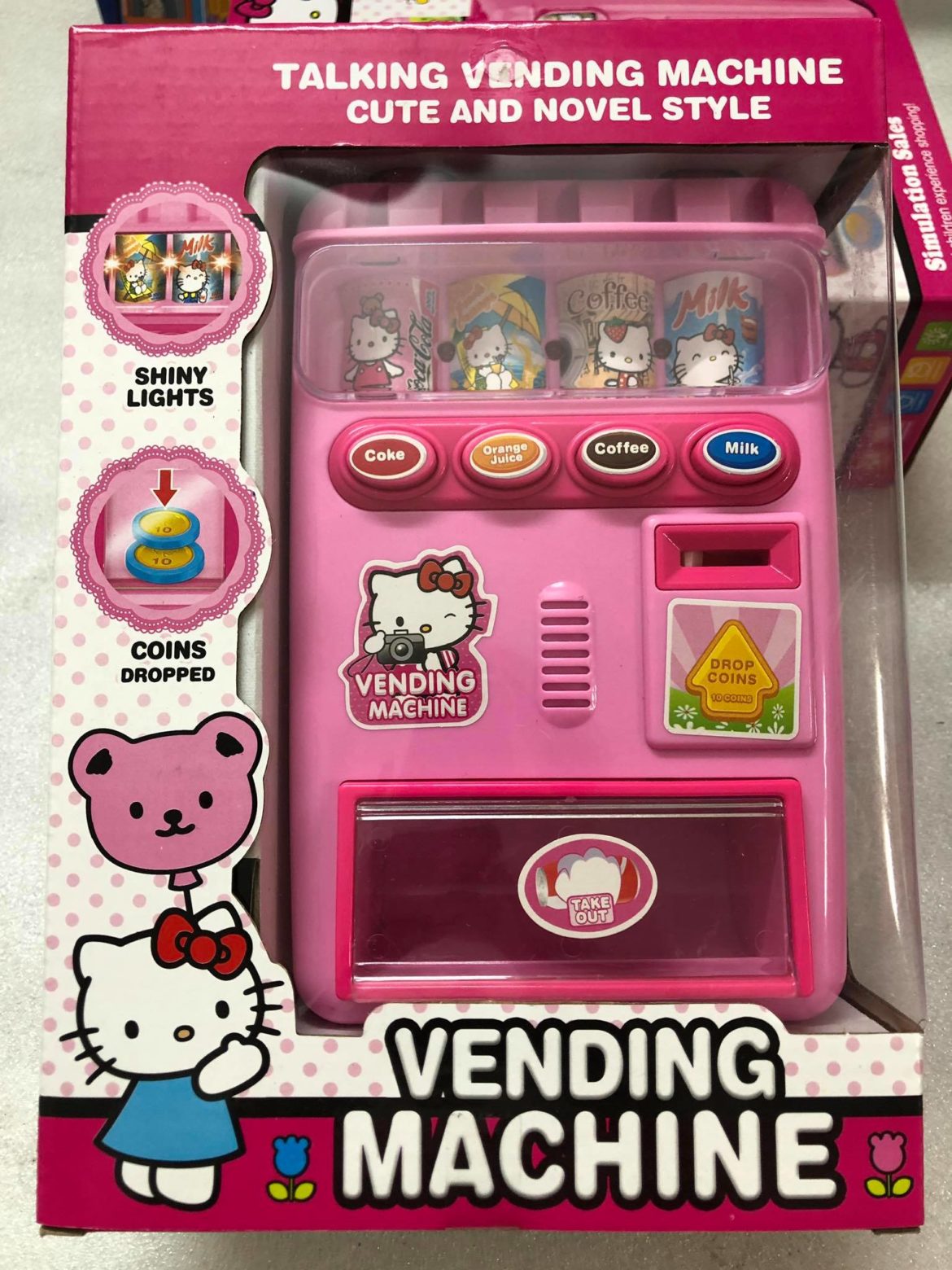 máy bán nước ngọt tự động kitty và frozen
