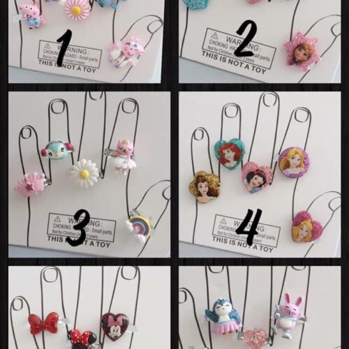 SET 5 NHẪN DISNEY SIÊU CUTE CHO BÉ