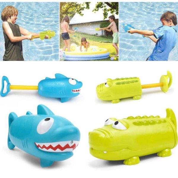 Súng bắn nước cực cute vui vẻ ngộ nghỉnh hình cá mập hoặc cá sấu