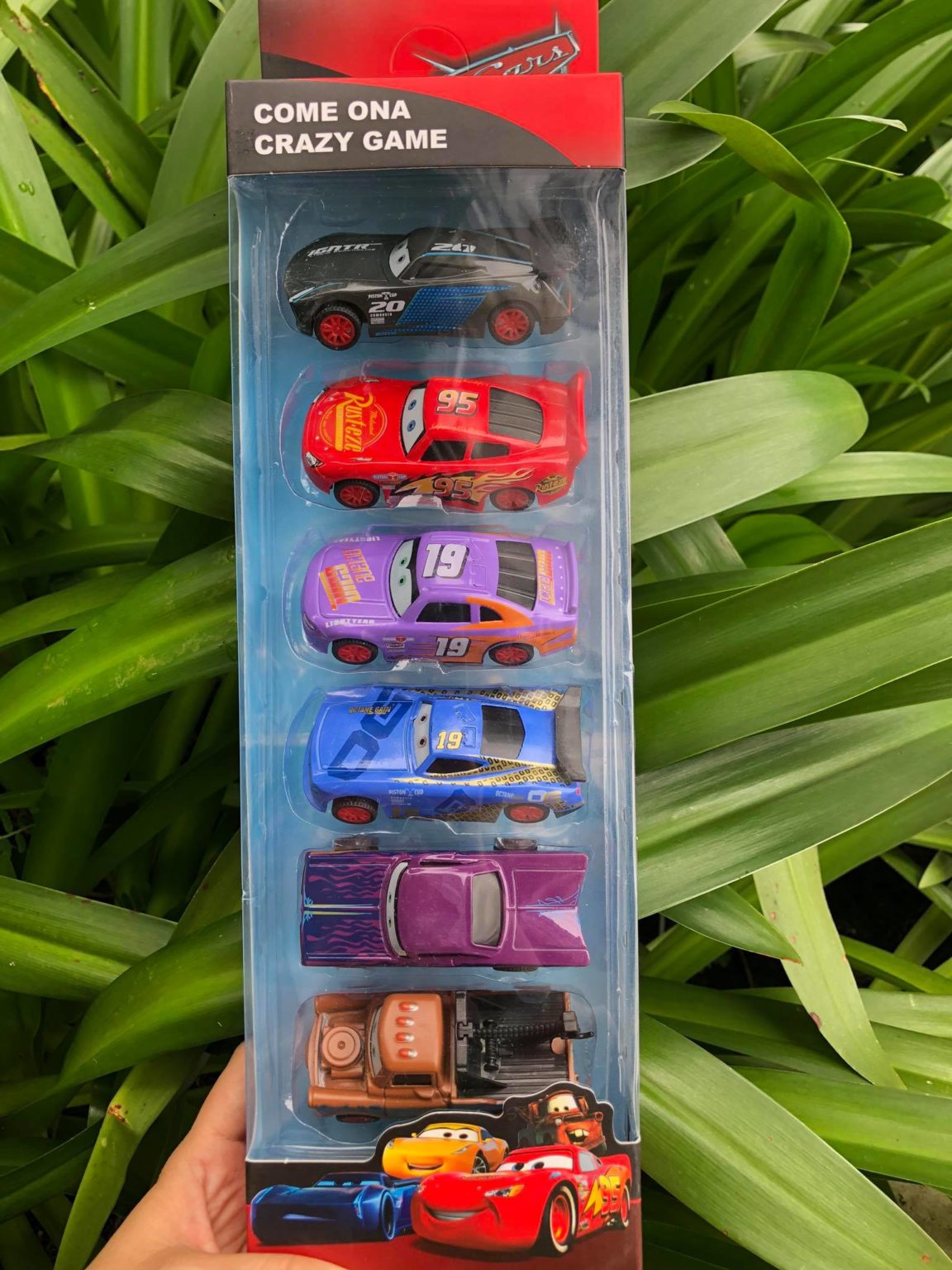 Hộp 6 chiếc xe cars McQueen bằng kim loại metal