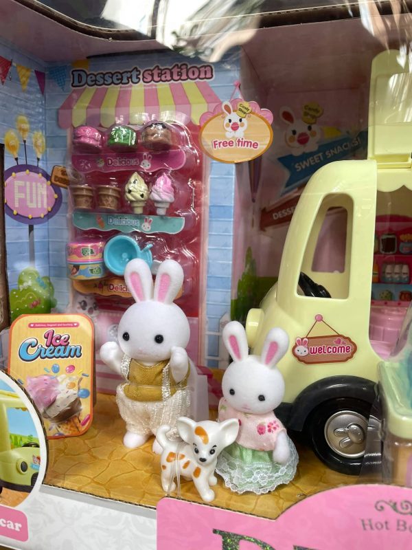 Bộ đồ chơi mô hình Xe bán kem của nhà Thỏ Dreamy