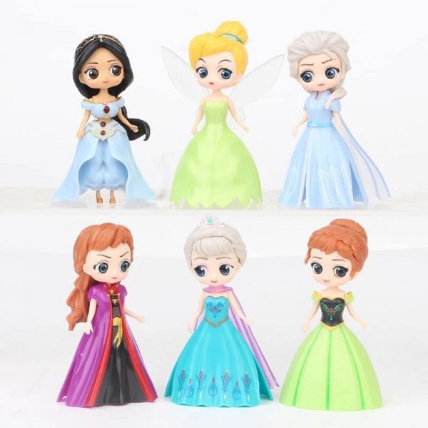 Bộ đồ chơi 6 búp bê công chúa thay váy cực cool