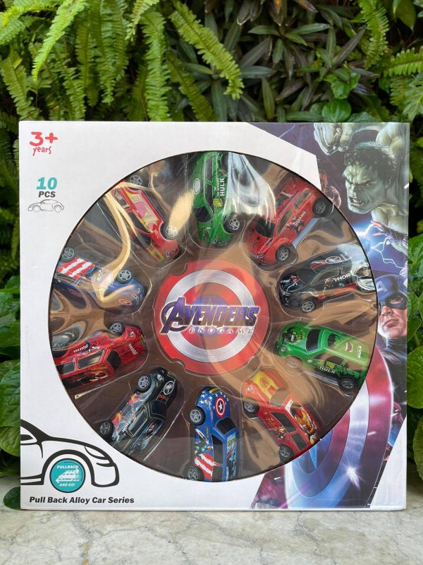 Bộ 10 xe siêu anh hùng Avengers bánh đà