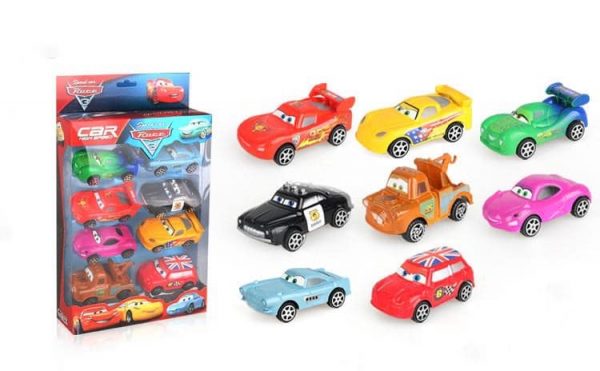 Bộ đồ chơi sưu tập 8 xe Cars Mcqueen bánh đà