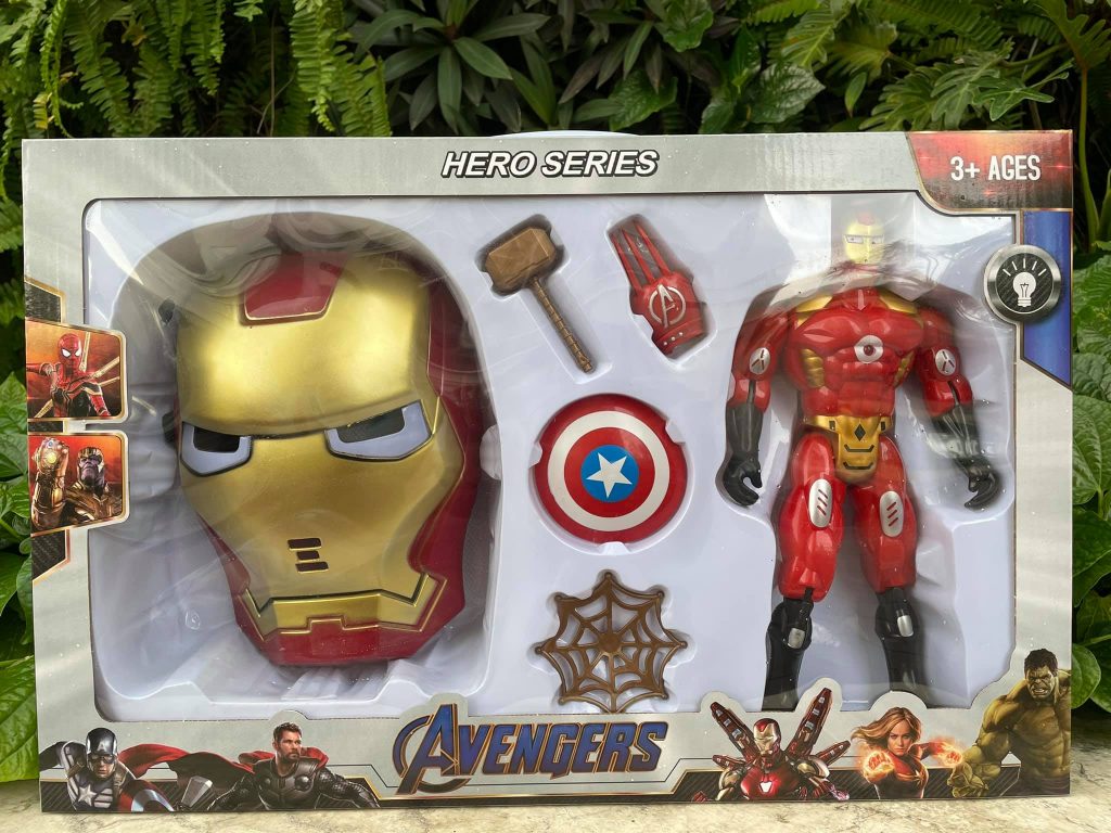 Bộ đồ chơi sưu tập nhân vật siêu anh hùng Avengers kèm mặt nạ