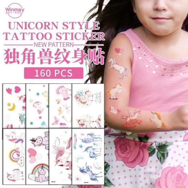 Set 10 tấm hình xăm (100 hình) tatto siêu cute cho bé