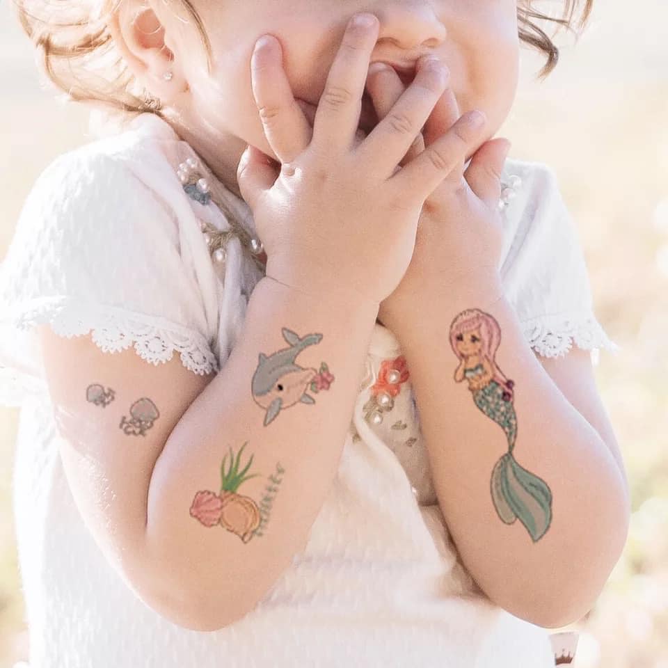 Set 10 Tấm Hình Xâm Tattoo Cho Bé | Babyponyshop | Đồ Chơi An Toàn Cho Bé