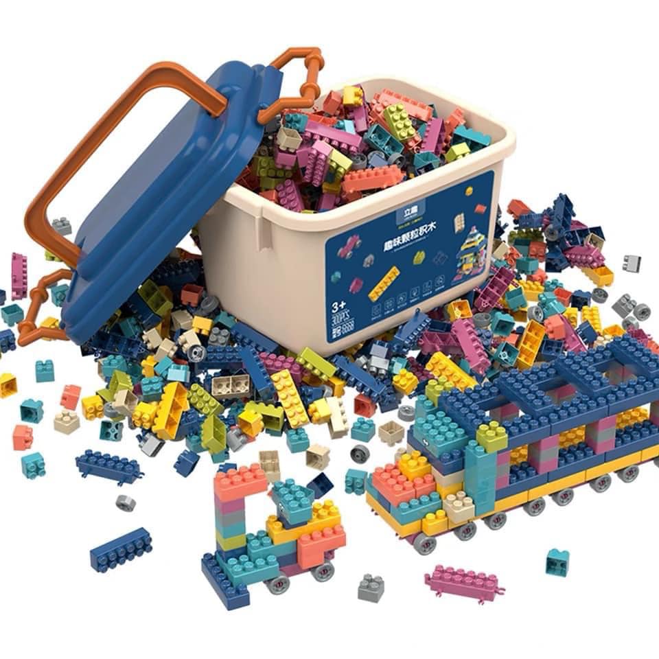 Hộp lắp ghép xếp hình Lego Funny Building Block | Babyponyshop ...