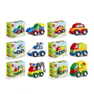 Bộ Đồ Chơi 6 Xe Lắp Ghép Lego Cho Bé