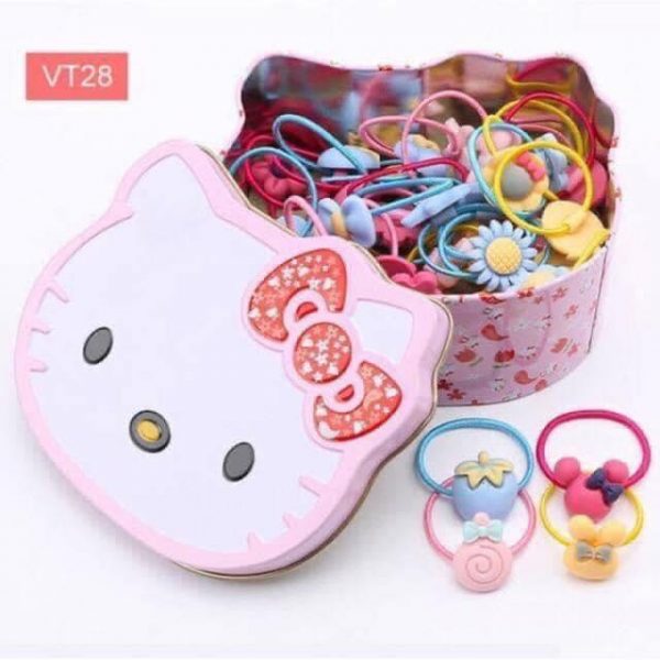 Thun cột tóc Hello Kitty