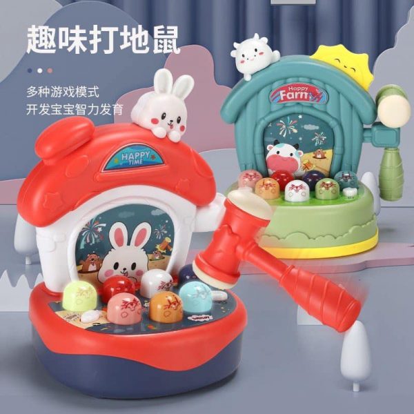 Bộ đồ chơi đập chuột Happy Hamster - Phân loại: Xanh