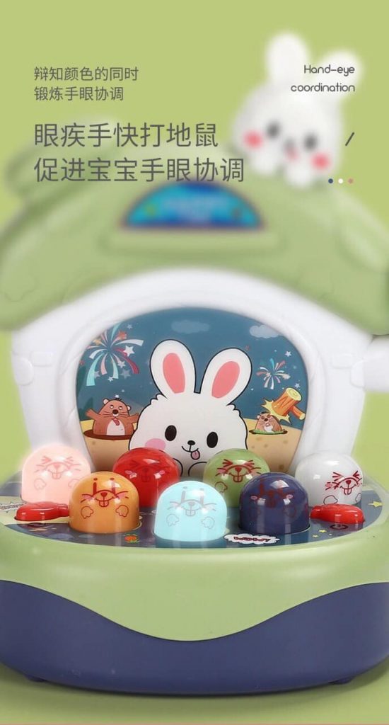 Bộ đồ chơi đập chuột Happy Hamster - Phân loại: Xanh