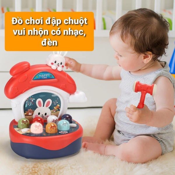 Bộ đồ chơi đập chuột Happy Hamster - Phân loại: Xanh