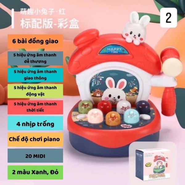 Bộ đồ chơi đập chuột Happy Hamster - Phân loại: Xanh