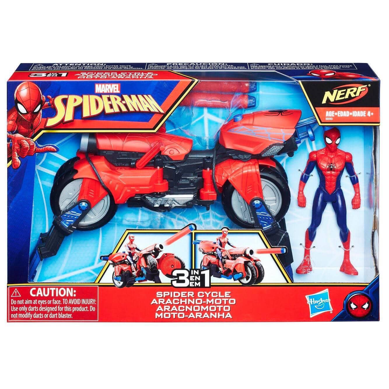 Xe moto người nhện Spider Cycle Arachno Nerf | Babyponyshop | Đồ Chơi An  Toàn Cho Bé