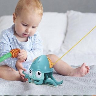 Đồ chơi chú bạch tuộc kéo dây và lên cót cực cute cho bé