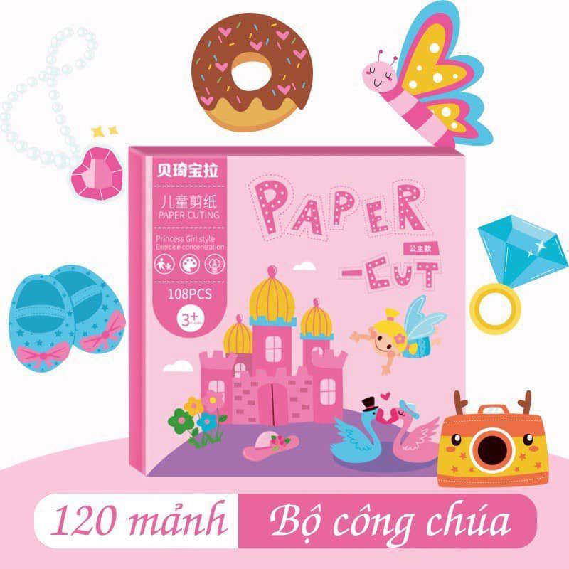 Bộ đồ chơi trẻ em cắt giấy thủ công có kèm kéo cho bé - Phân Loại: Phương Tiện Giao Thông