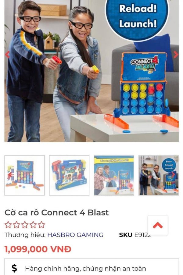 Bộ Connect 4 Blast Hasbro