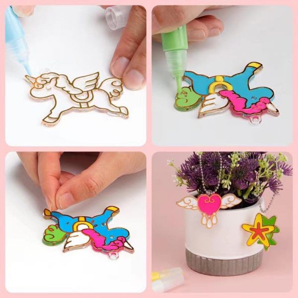 Bộ làm móc khoá 3D cho bé - Phân Loại mẫu ngựa Unicorn