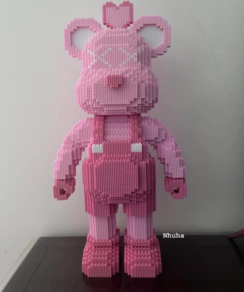 bộ xếp hình Lego Bearbrick cao 550cm - Phân loại: Xanh dương