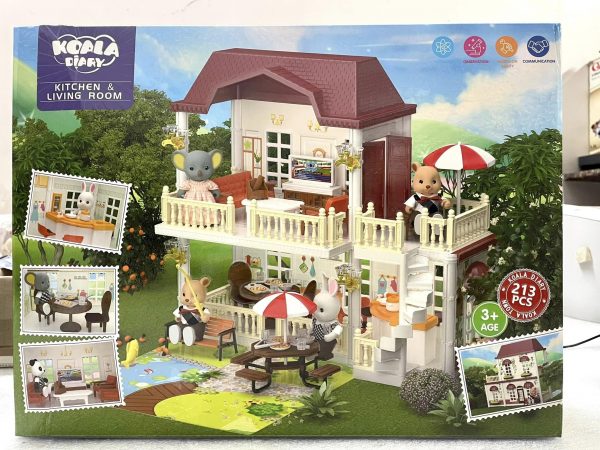 Bộ lắp ráp biệt thự Koala mẫu phòng khách và bếp