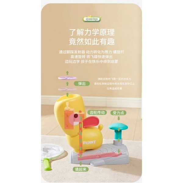 Bộ đồ chơi bắn đĩa bay chong chóng