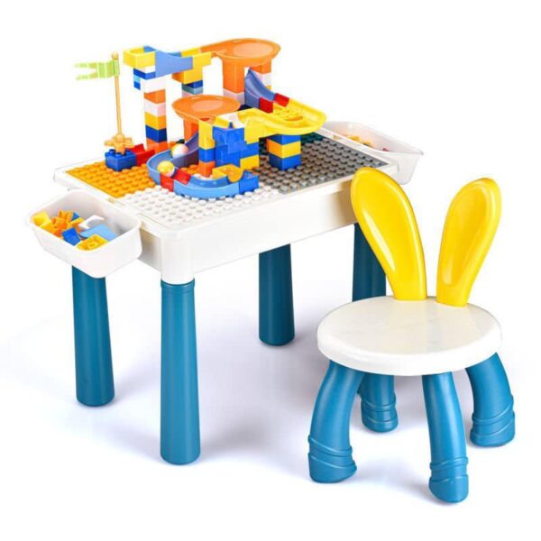 Bộ bàn chơi lego đa năng kèm ghế