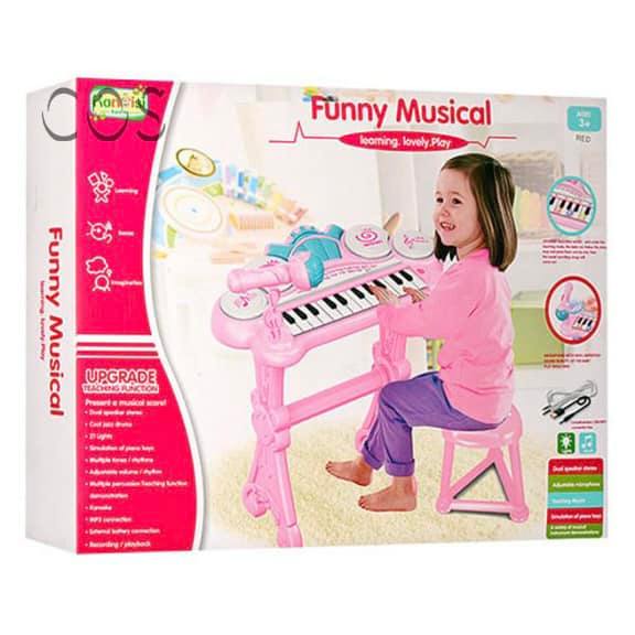 Bộ đồ chơi đàn piano kèm micro cho bé