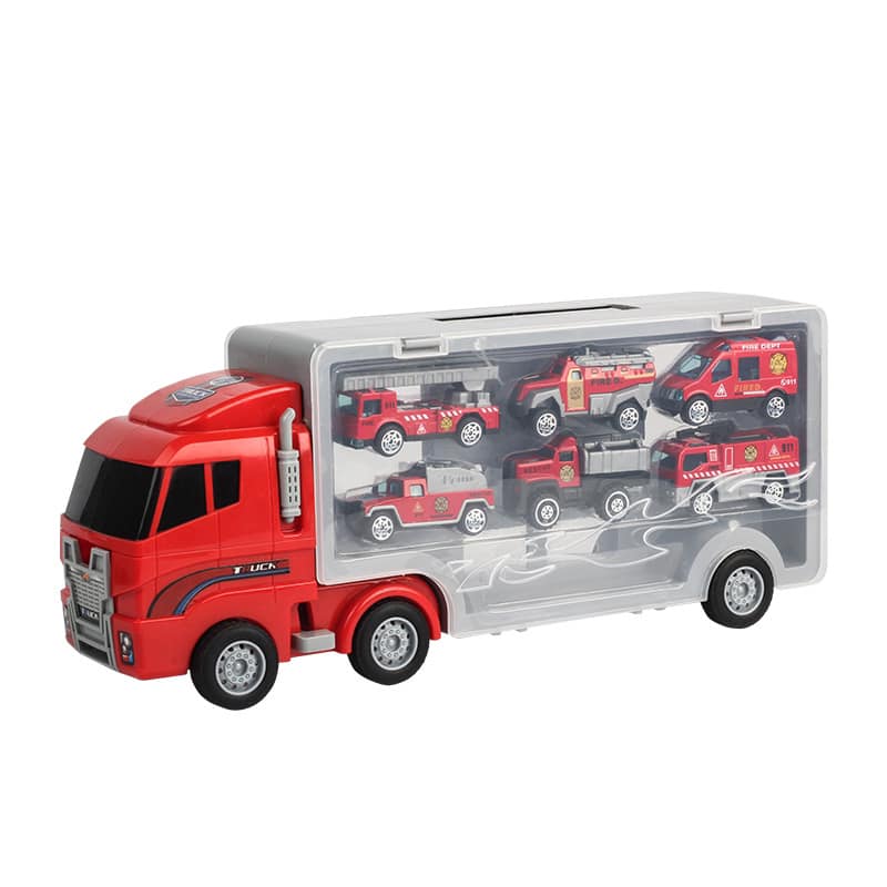 Bộ đồ chơi mô hình xe tải vận chuyển 2 trong 1