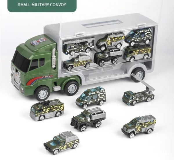 Bộ đồ chơi mô hình xe tải vận chuyển 2 trong 1