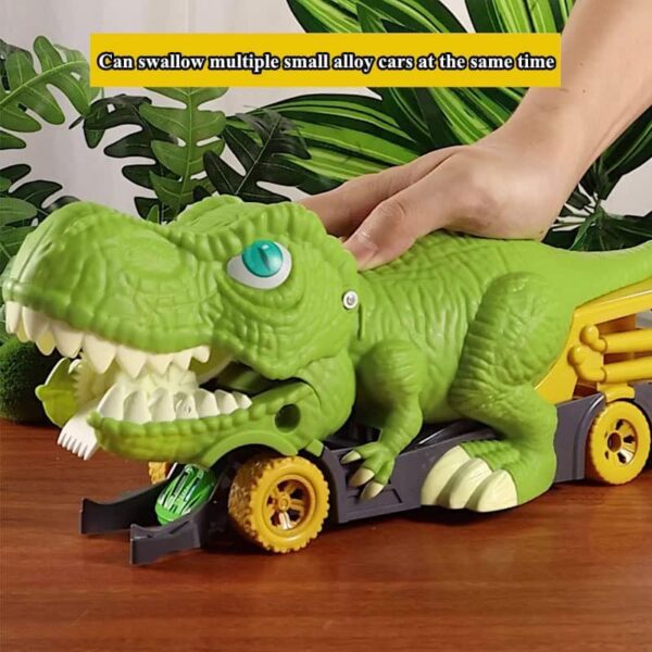 Bộ đồ chơi khủng long nuốt xe