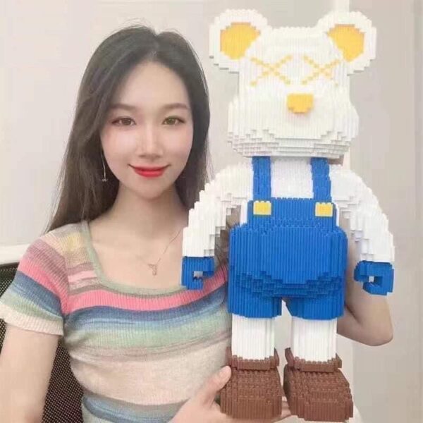 bộ xếp hình Lego Bearbrick cao 550cm - Phân loại: Xanh dương