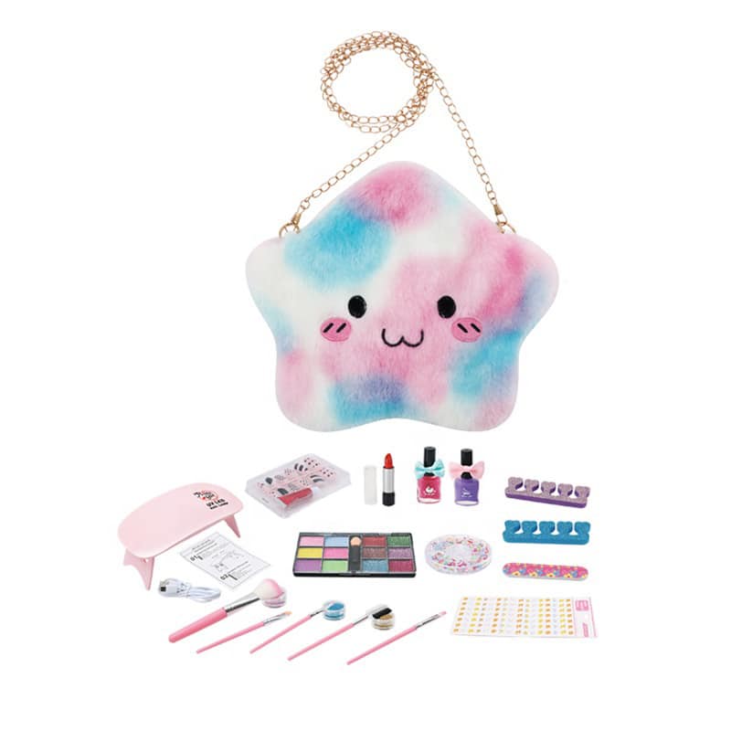 Set đồ trang điểm và làm nail cho bé đi kèm túi hình sao