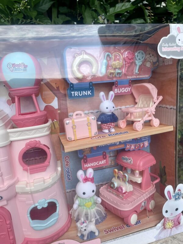 Mô hình đồ chơi lâu đài nhà thỏ