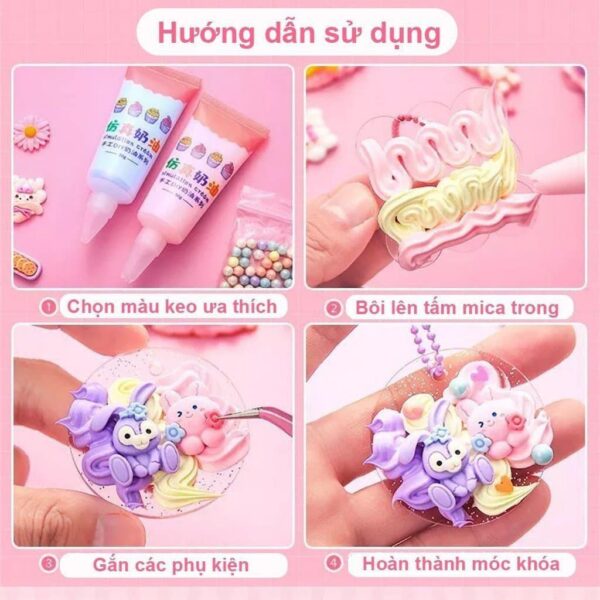 Hộp dụng cụ sticker handmade DIY 3 tầng, cho bé làm đồ thủ công cực đáng yêu