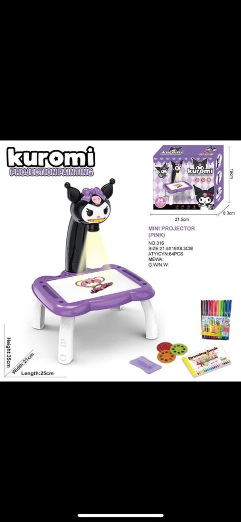 Bàn vẽ cho bé mẫu Kuromi: