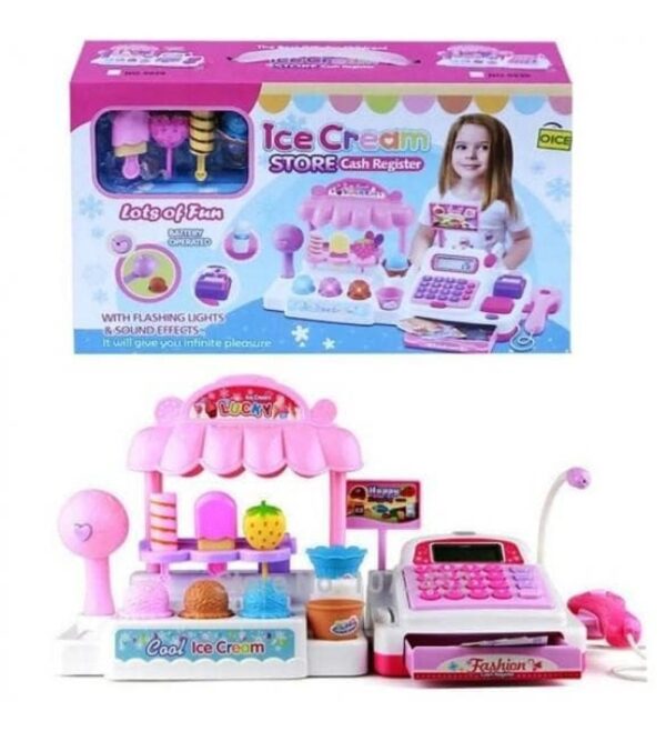 Bộ Đồ Chơi Quầy Bán Kem Và Máy Tính Tiền