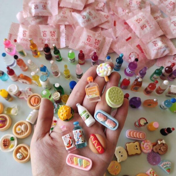 Set 50 túi mô hình đồ ăn mini cho bé:
