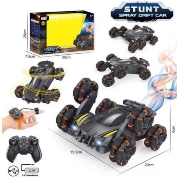 Xe đua 6 bánh điều khiển đồng hồ tay:
