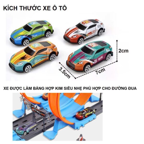 Bộ đường đua Track Racing vòng xoáy