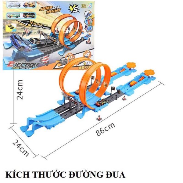 Bộ đường đua Track Racing vòng xoáy