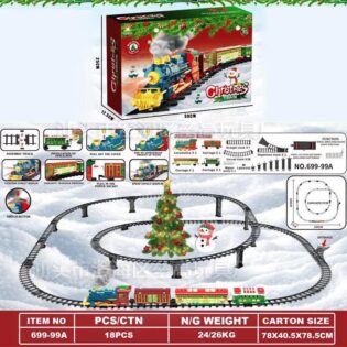 XE LỬA GIÁNG SINH ĐƯỜNG RAY 2 TẦNG - HƠI NƯỚC KỲ DIỆU