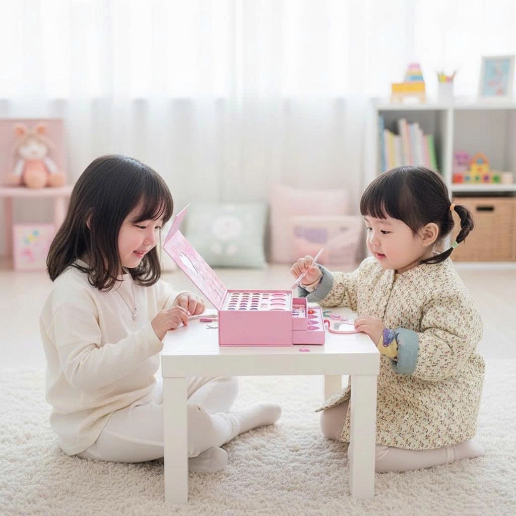 Hộp trang điểm, làm tóc và sơn móng 3 tầng