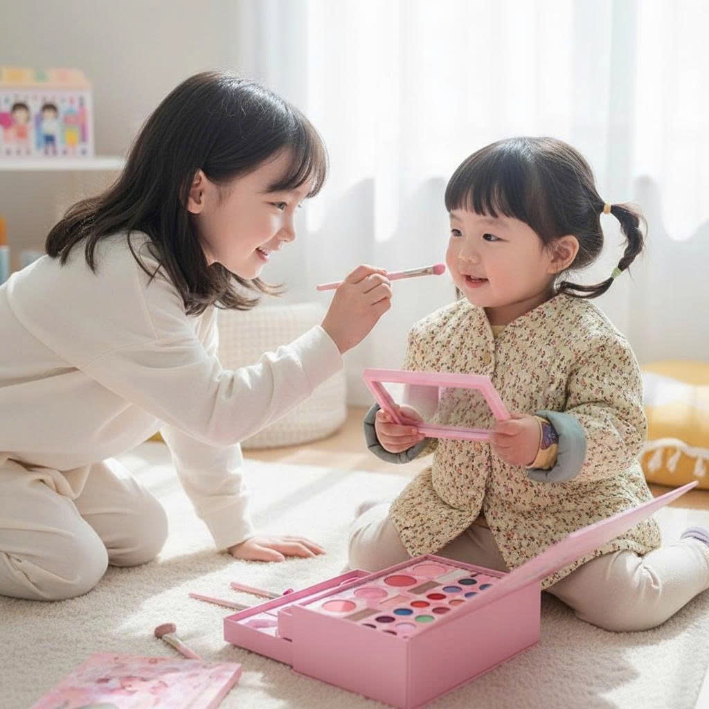 Hộp trang điểm, làm tóc và sơn móng 3 tầng