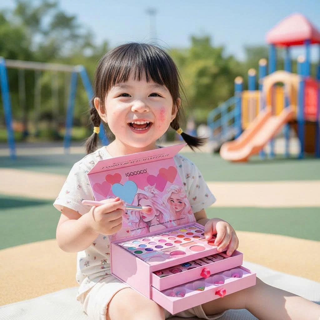 Hộp trang điểm, làm tóc và sơn móng 3 tầng