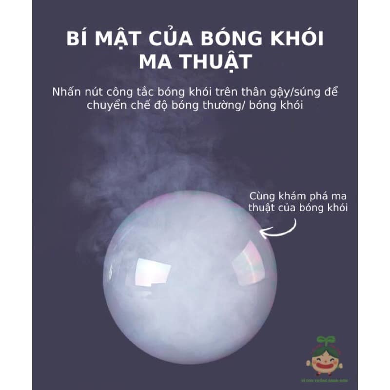 Bộ đồ chơi sung bắn bong bóng khói