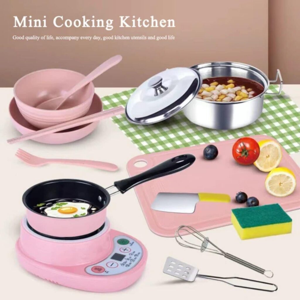 Bộ đồ chơi nấu ăn thật cho bé