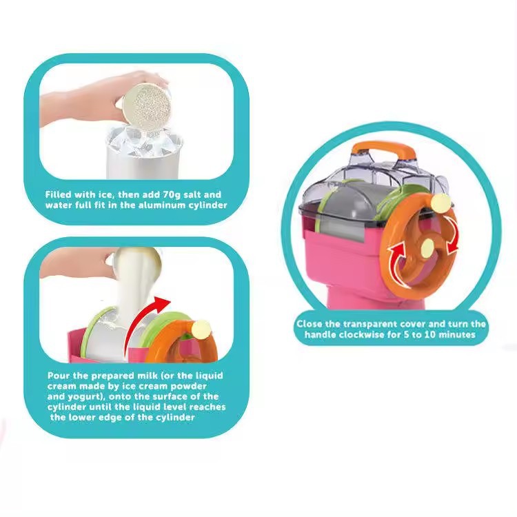 MÁY LÀM KEM THẬT MINI CHO BÉ