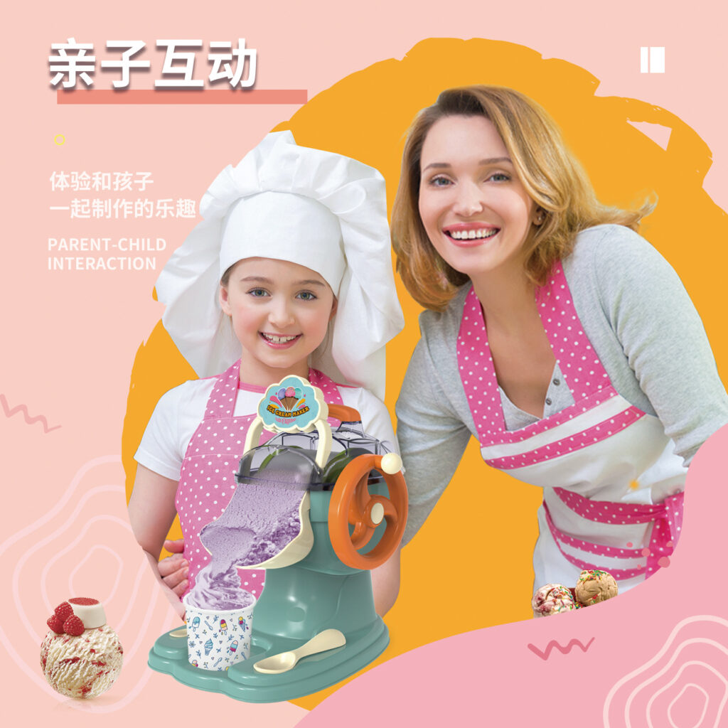 MÁY LÀM KEM THẬT MINI CHO BÉ